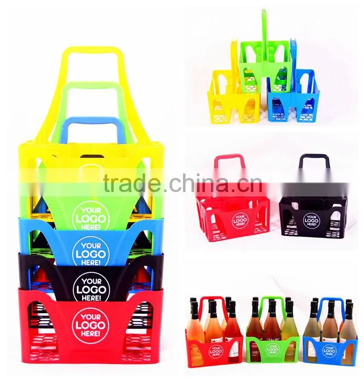High quality standard plastic bottle holder with 6 grid