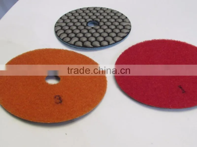 3step dry polishing pads