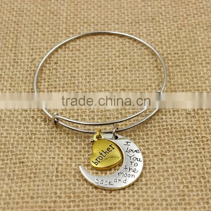 2016 alex bangles adjustable expandable silver bangles wholesale cheap price unisex gender bangles