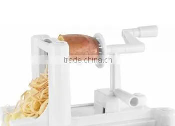 3-in-1 Tri-blade vegetable fruit spiral slicer cutter chopper dicer shred