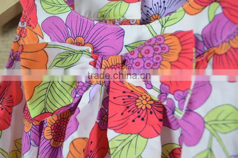 2015 OEM summer shorts cute girls print dress alibaba China Supplier