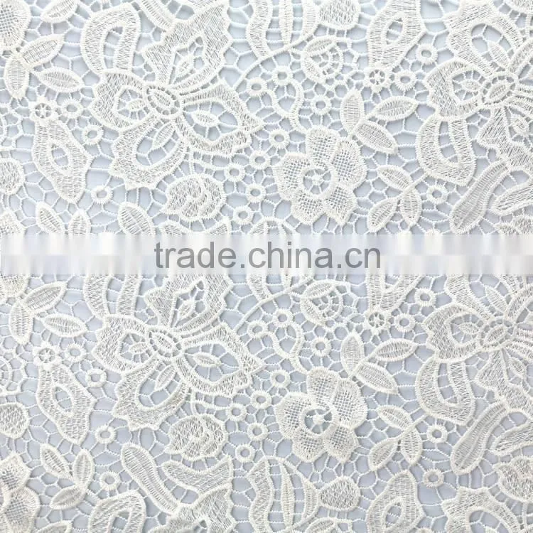 Factory price high quality chinese embroidery design soft cotton fabric for embroidered evening dress