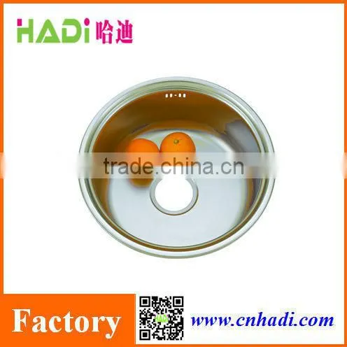 small round bowl sinks stainless steel Kitchen Sink and wash basin HD430