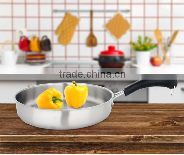 best sell induction cooking pan/ stainless steel nun stick frying pan/ detachable sauce pan