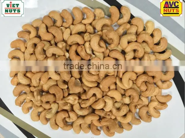 Whole roasted W240 cashew kernel BRC, HACCP, Kosher certificate, quality guarantee Vietnam