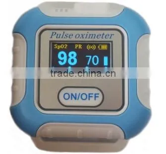 Orange color Excellent finger pulse oximeter with Bluetooth Wireless