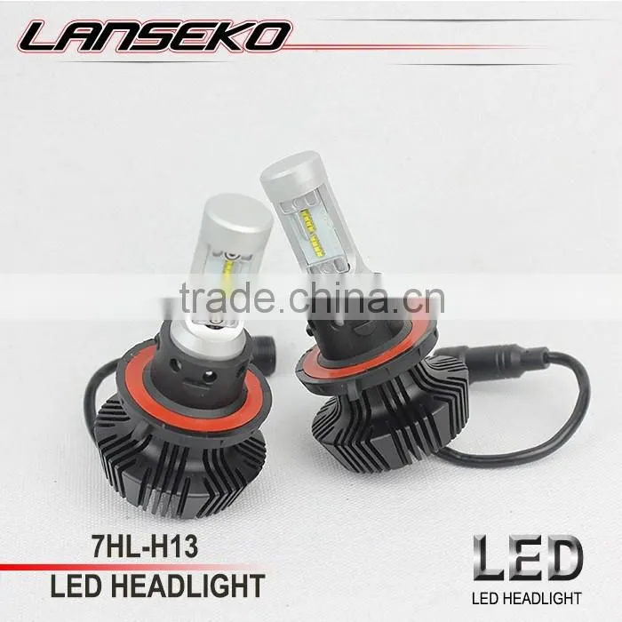 High quality led fog light G7 fanless PHI H4 H7 H8 H9 H11 H13 9004 9005 9006 9007 led car headlight