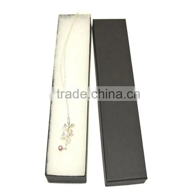 custom logo printing cardboard packaging paper box magnetic necklace gift box for jewelry wholesales