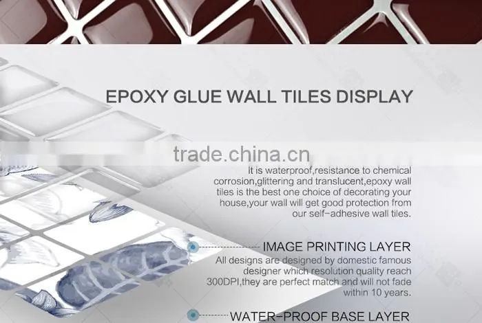 Yashi Oem printed wall sticker home decor kitchen with epoxy resin