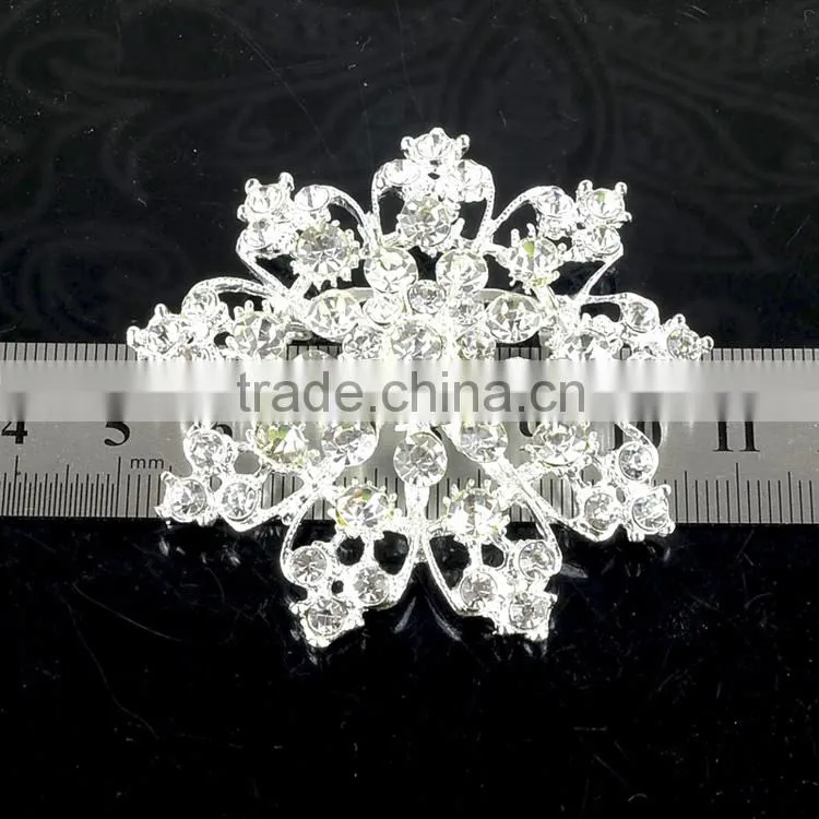 Best Price Zinc Alloy vintage flower rhinestone crystal strass brooch pins , Crystal rhinestone strass brooch in colors