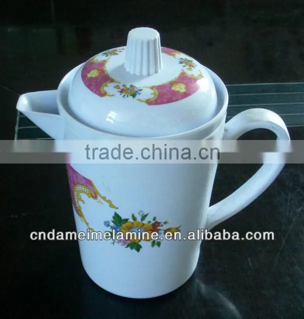 One handle melamine tea pot plastic ware