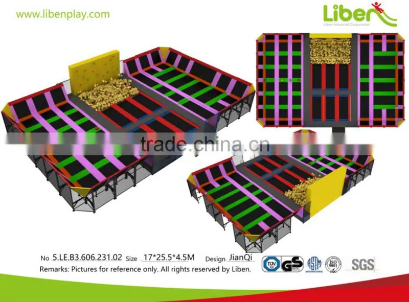 Best play zone-large trampoline park with foam pit,pyramid,free jump trampoline