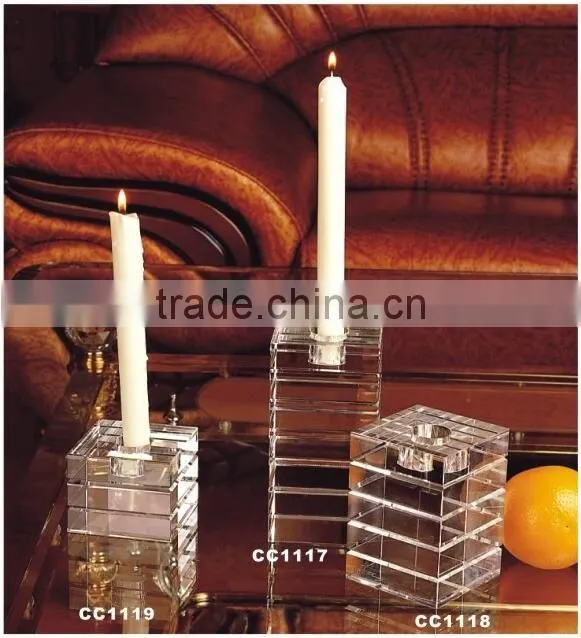 America style crystal candle holder cc1118