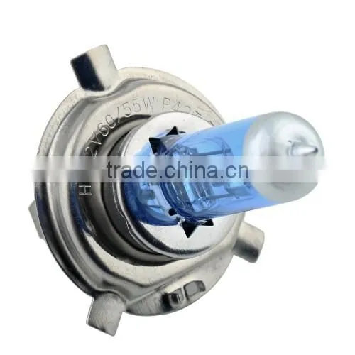 1pcs Pure White H4 Halogen Xenon 55W Car Auto Headlight Headlamp Replacement Lamp Lights Bulb DC12V 5000K New Free Shipping