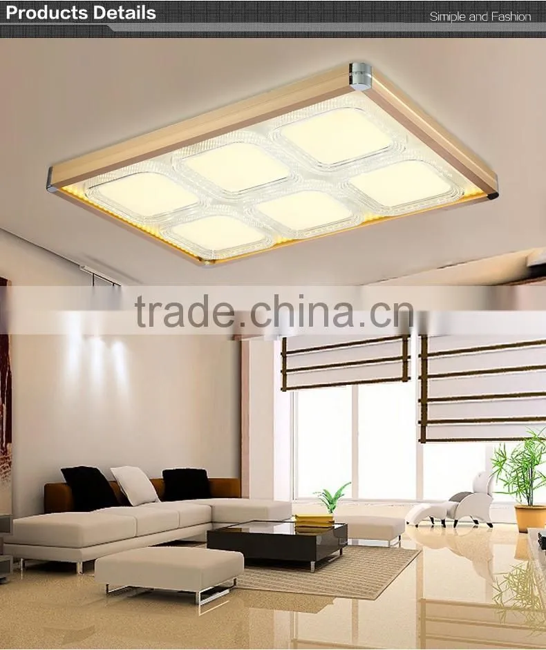 2016 New Design square aluminum led ceiling light 750X750mm