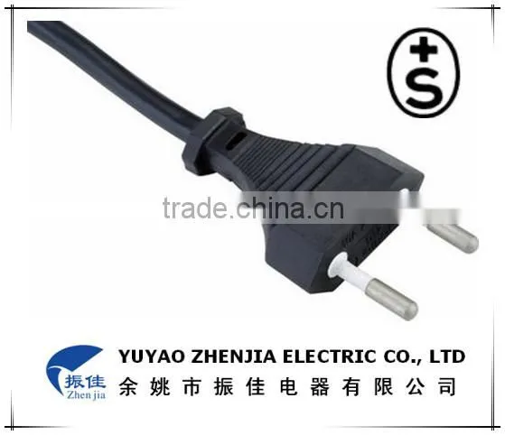 Two pin Plug power cord for Switzerland