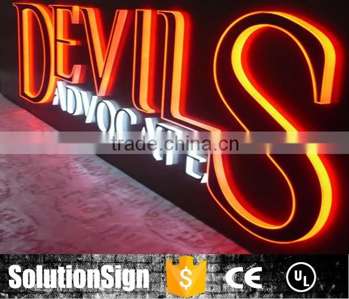 retail shop cheap price led edge lit sign base