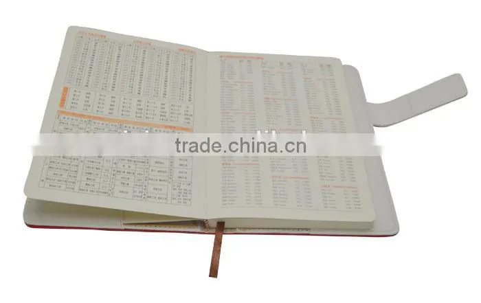 custom high quality school eco leather notebook agenda journal planner