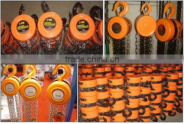 Heavy duty equipment 2 ton maunal chain pulley block HSZ 2 ton chain hoist