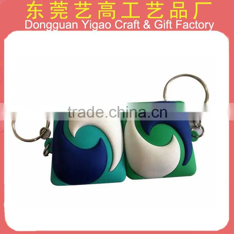 Factory personized custom soft PVC key ring for premium gifts