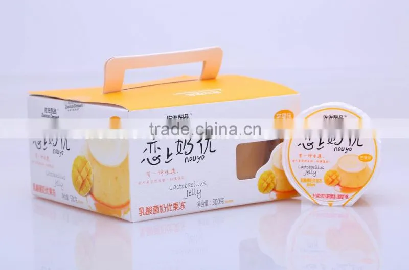 four cups box packing 500g jelly halal baby food