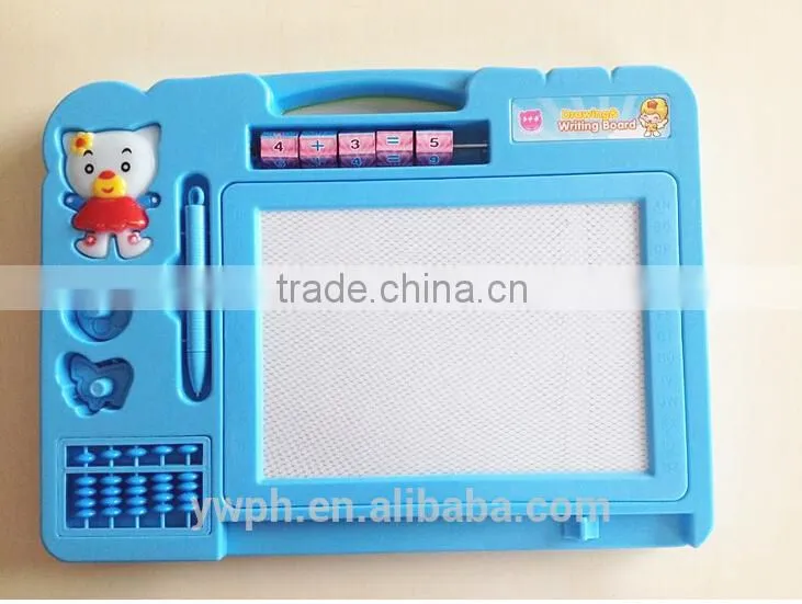 2015 now style kids plastic magic drawing board with abacus