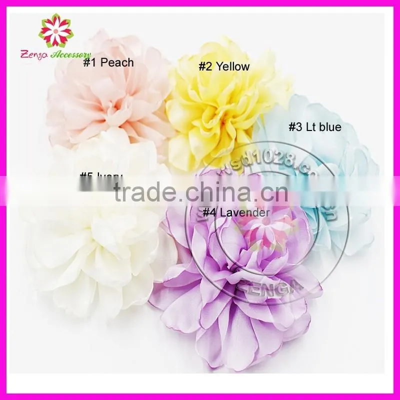 Organza burnt flower, handmade burnt edge curling satin rose, burnt satin organza flower