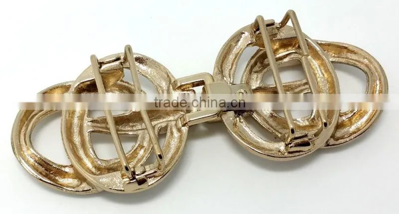 Metal colored gunmetal fashion d ring belt buckle