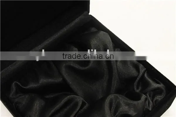 High gloss piano black wooden perfume bottle box