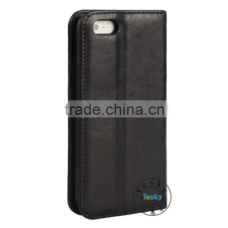 for iphone 5s case luxury invisible magnet card slots wallet leather case