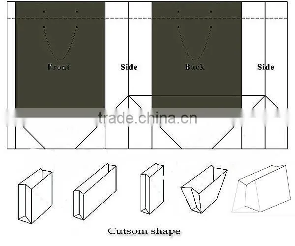 Factory wholesale paper shopping bag kraft gift paper bag with low price