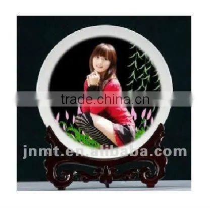 10 Inches Dia.Ceramic white edge Sublimation plate