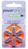 wholesale Hearing aid battery mercury free power one made in germany