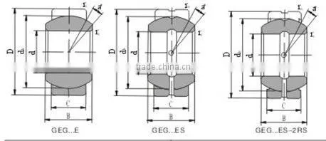 Universal Ball joint bearing GEG90ES 2RS pin joint bearing