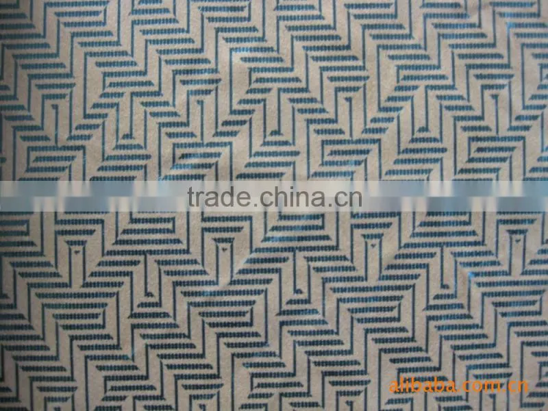 knitted bronzing flock fabric for upholstery