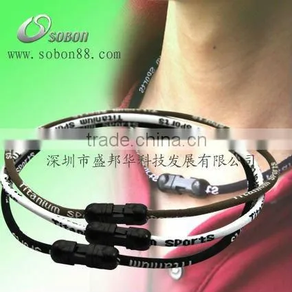 Health Energy Germanium Titanium Ion Sports balance necklace