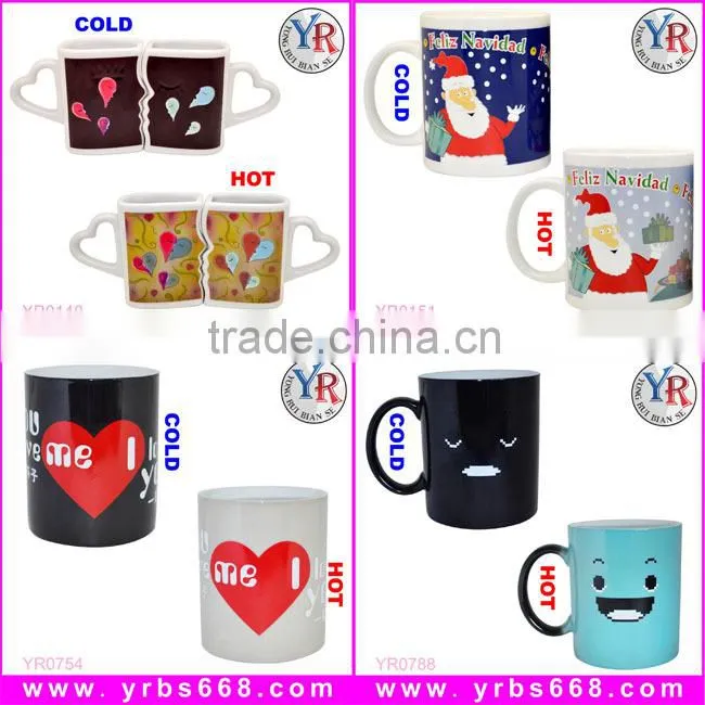 18 years factory sales customized souvenir gift orca coating magic photo insulated mug