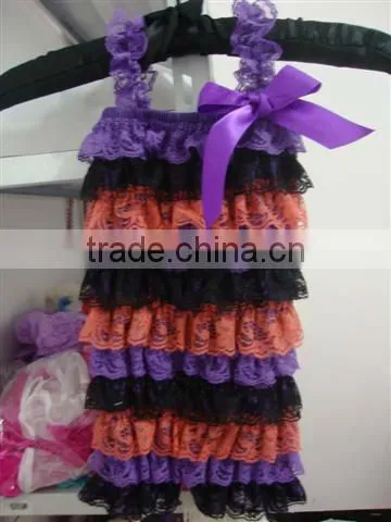 Hot sale !infant clothing XMAX lace tutu romper in kids