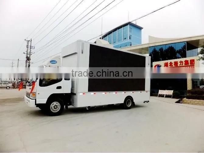 Foton Led mobile stage truck mobile advertising 3-side screen truck for sale