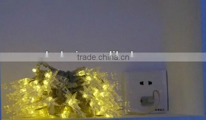 yellow shining led star light string
