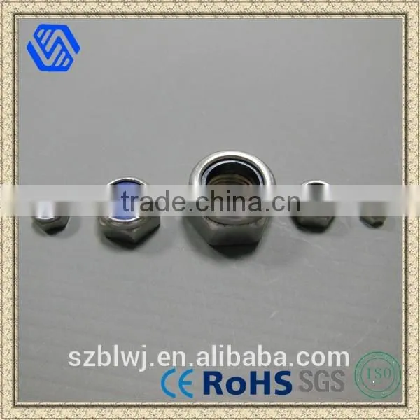 China Supplier Hot Sale Stainless Steel Nylon Hex Set Nuts for Furniture Shenzhen