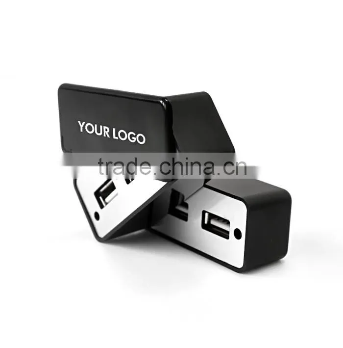Magic foldable 4 port usb hub with customized logo as promotional gift