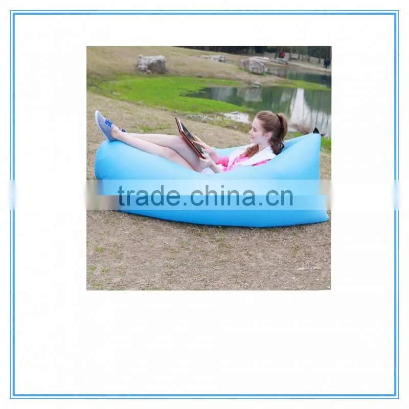 2016 latest pvc inflatable lounge beach bed