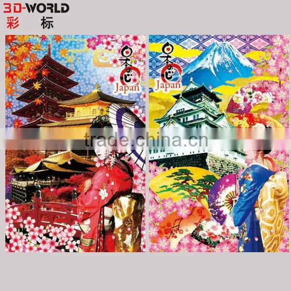 Stereo animation postcard supplier with high quality