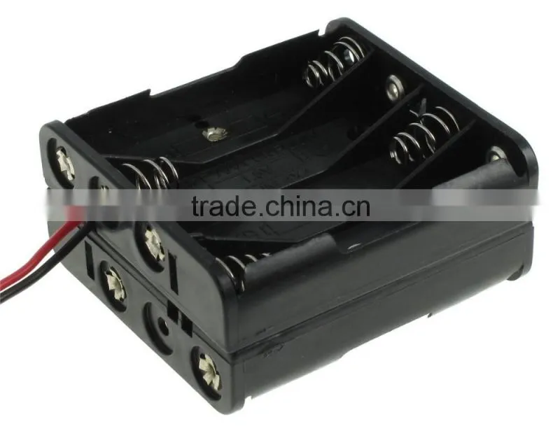 8 "AAA" Battery Holder with Wire Leads,BH483 battery holder ,aaa battery holder