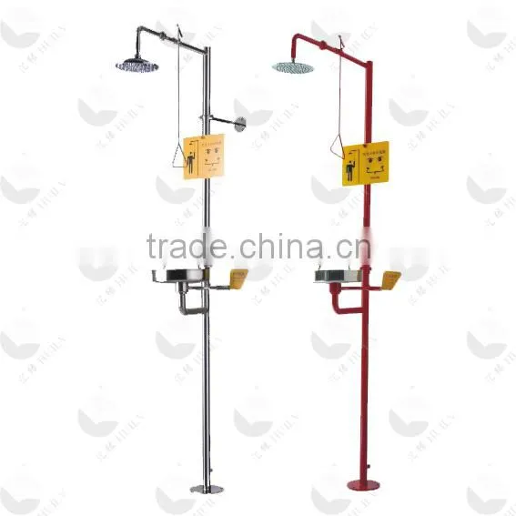 Floor Type Pedaled Shower And Eye Washer