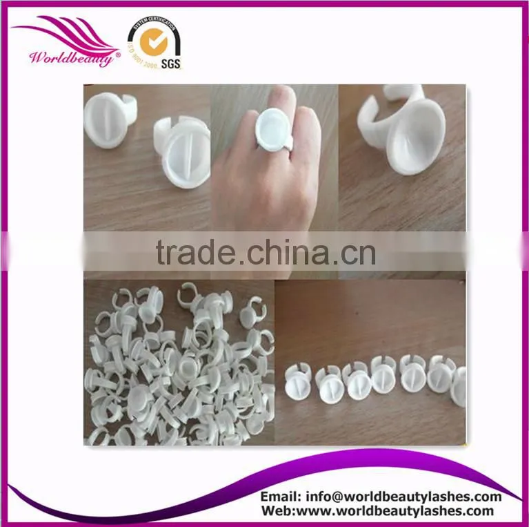 Disposable plastic glue ring,professional eyelash extension glue holder ring