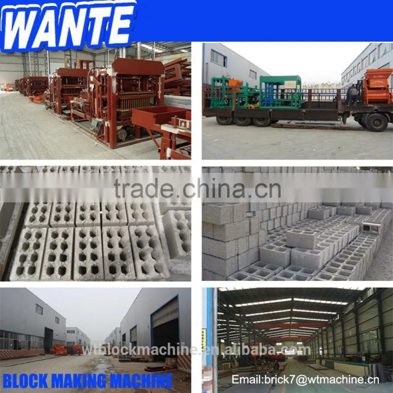 WT4-15C block cement brick making machine business opportunity