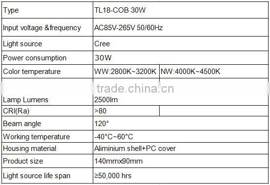 China Cheap Black Dimmable Sharp COB LED Track Light 30w led displaying track light with 3 years warranty