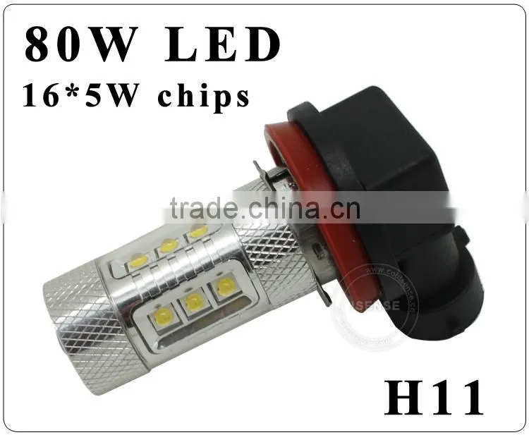 China led lamp 9v -60v 80w fog light h9 h8 h10 h11 h16 fog lights for voxy